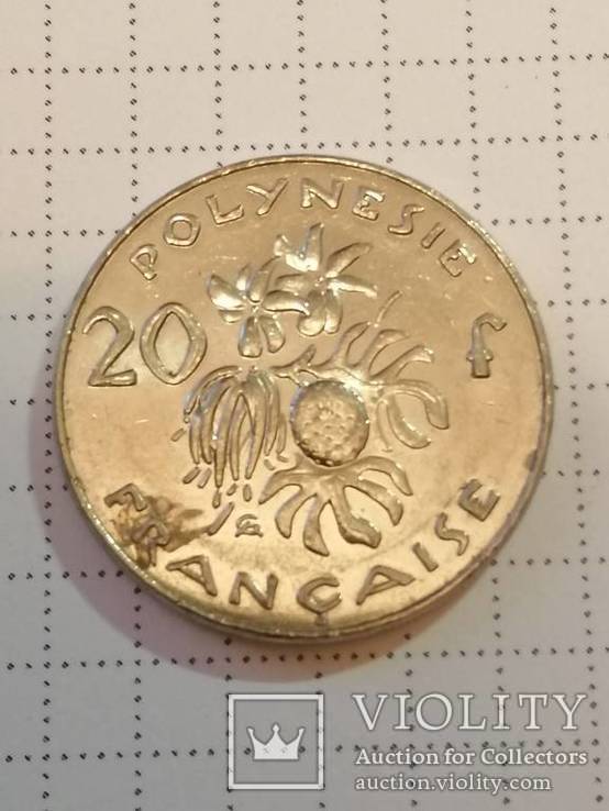 20 франков 2003 Французская Полинезия, фото №2