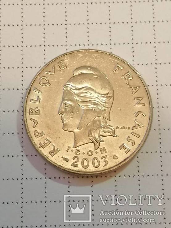 20 франков 2003 Французская Полинезия, фото №3