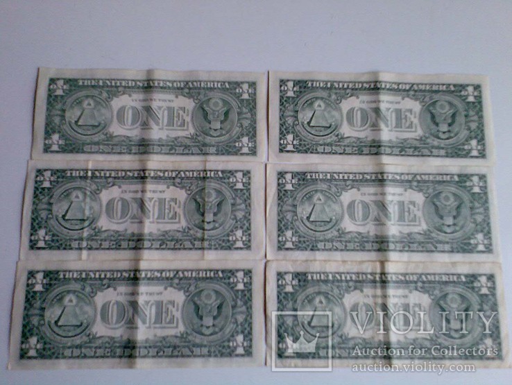 1 доллар США 12 банкнот коллекция по штатам., фото №3