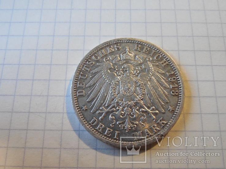 3 марки 1913г Германия, фото №4