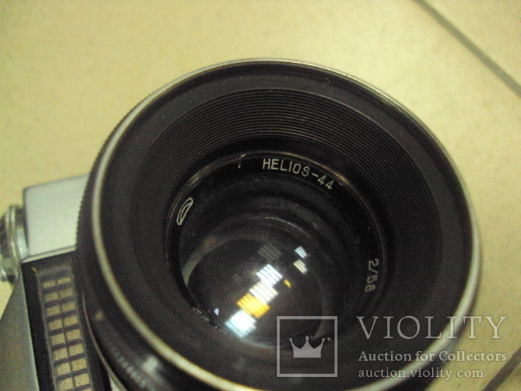 Фотоаппарат Зенит-Е с чехлом, объектив helios-44, фото №8