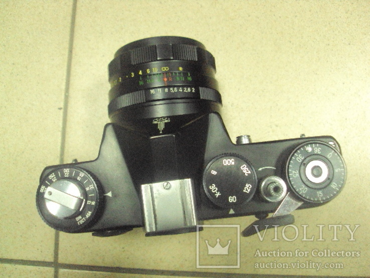 Фотоаппарат Зенит TTL олимпиада с чехлом, объектив helios-44M, фото №8