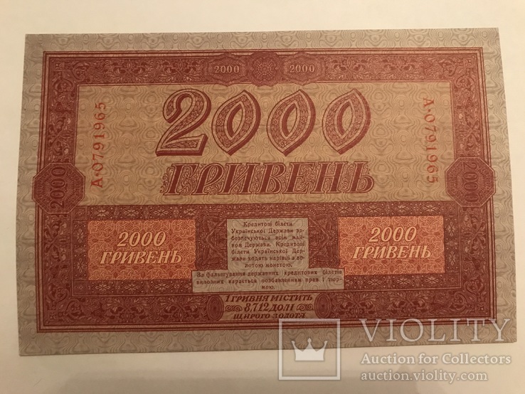 2000 гривень 1918, фото №3