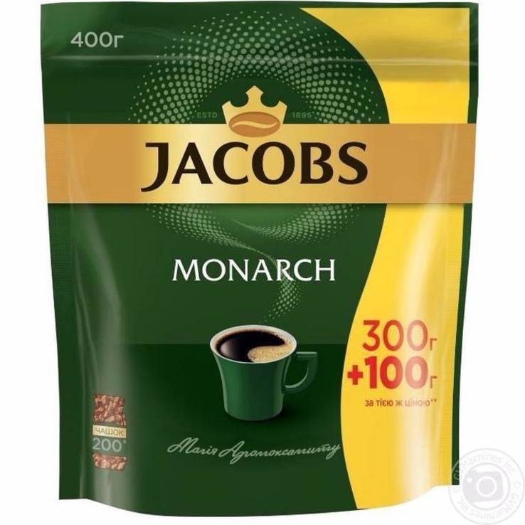 Оригинальный растворимый кофе Jacobs Monarch 400 гр.200 чашек., photo number 2