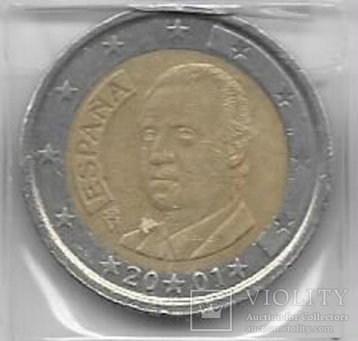 2 Евро 2001 год Испания, фото №2