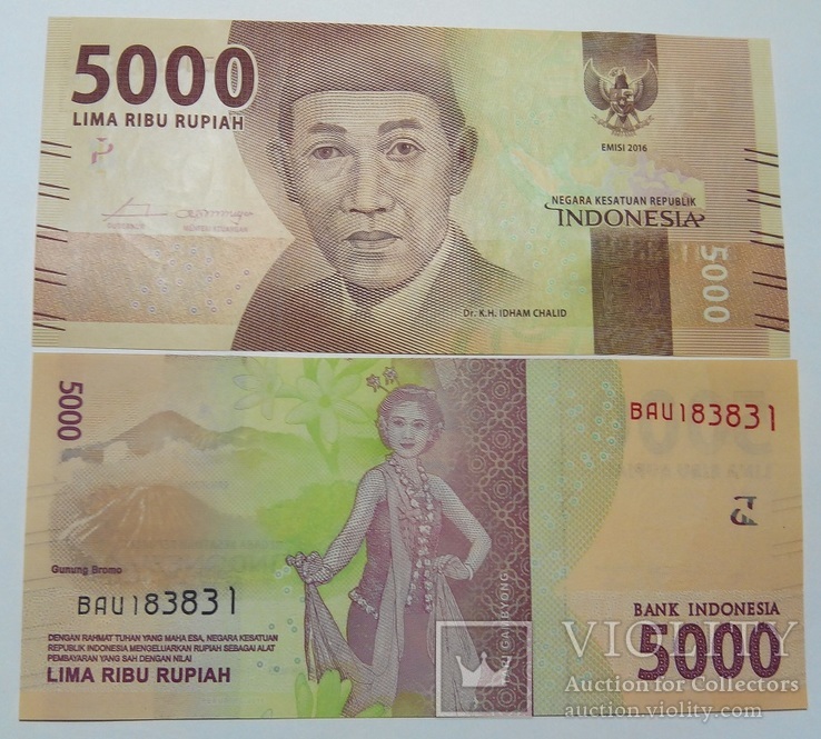 Indonesia Индонезия - 5000 Rupiah 2016 P. 156a