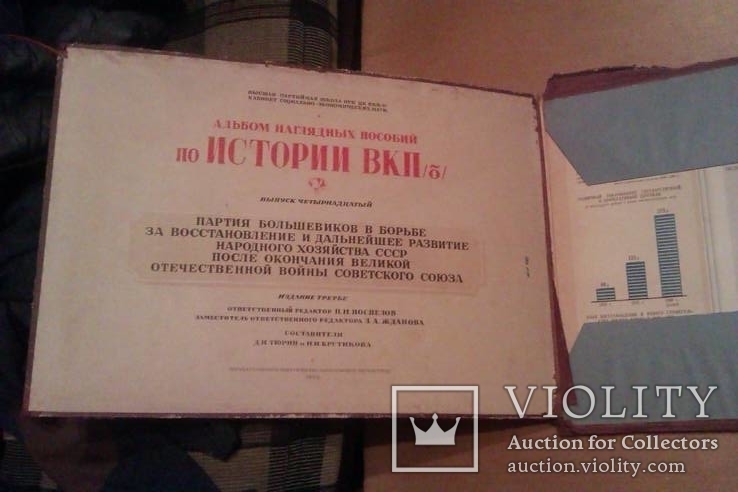 Альбом наглядных пособий -плакатов по истории ВКПб 1950 г. ( большой формат), фото №6