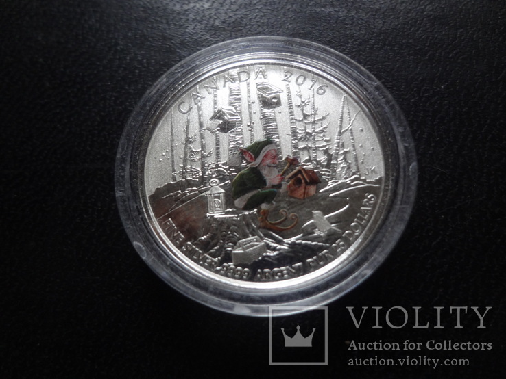 20 долларов 2016  Канада серебро 999    (О.14.7)~, фото №3