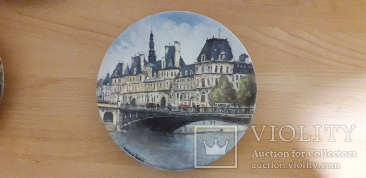 12 тарелок-пейзажи Парижа(Limoges France), фото №11