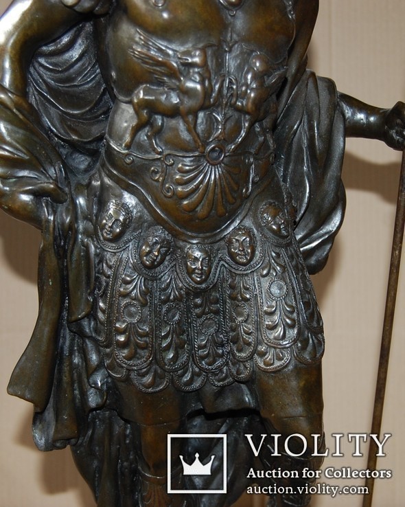 Воин бронзовый, 70 см., подписной, 17 кг, фото №4