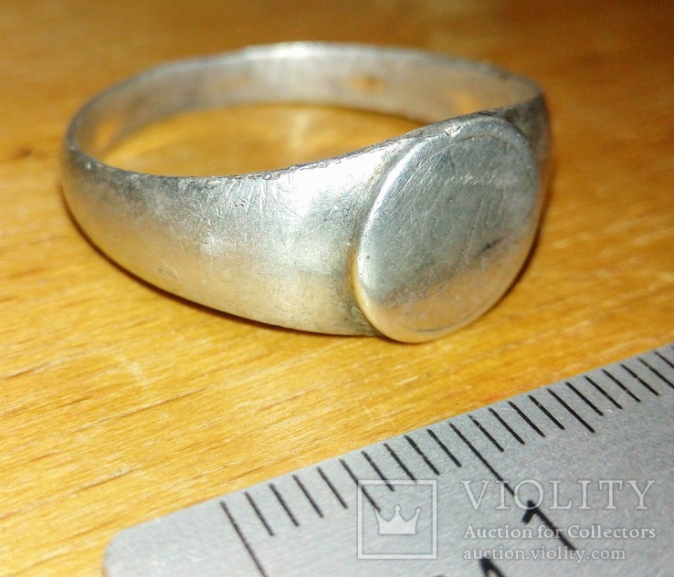 Перстень серебряный ПМВ, фото №3