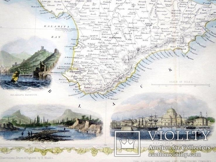 Карта Крыма XIX века - 1856 год, фото №4