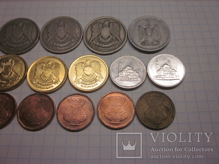 Монеты Египта 14 шт.одним лотом., фото №7