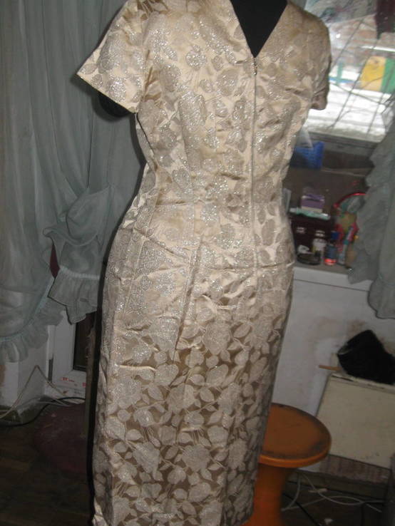 Эксклюзивное парчовое платье от модистки, photo number 2