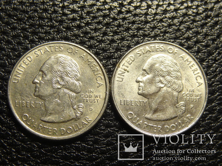 25 центів США 1999 Коннектікут (два різновиди), фото №3
