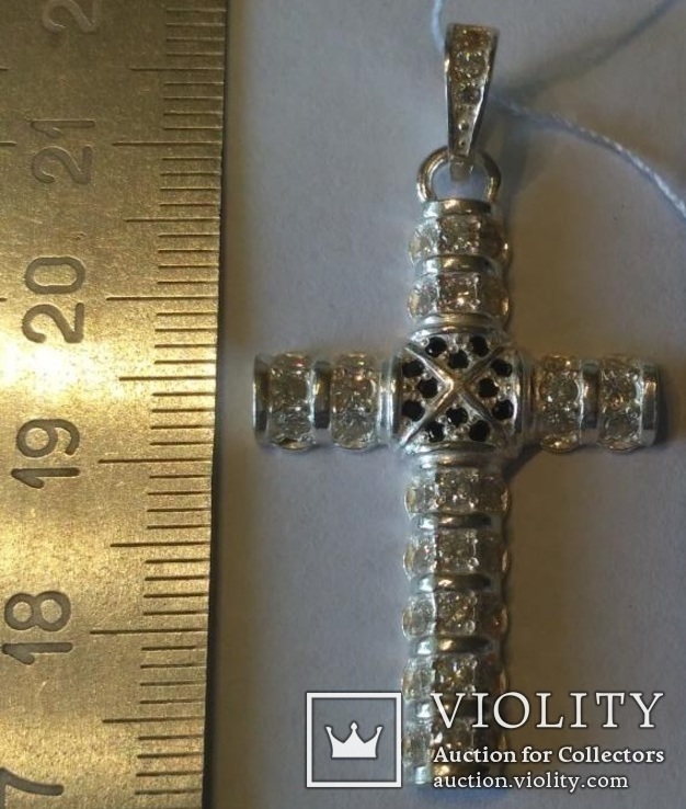 Крест 1 серебро ( новый ), фото №3