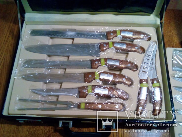 Набор ножей + вилки в кейсе, фото №6