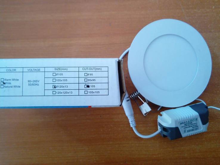 Led панель 6W круглая, фото №4