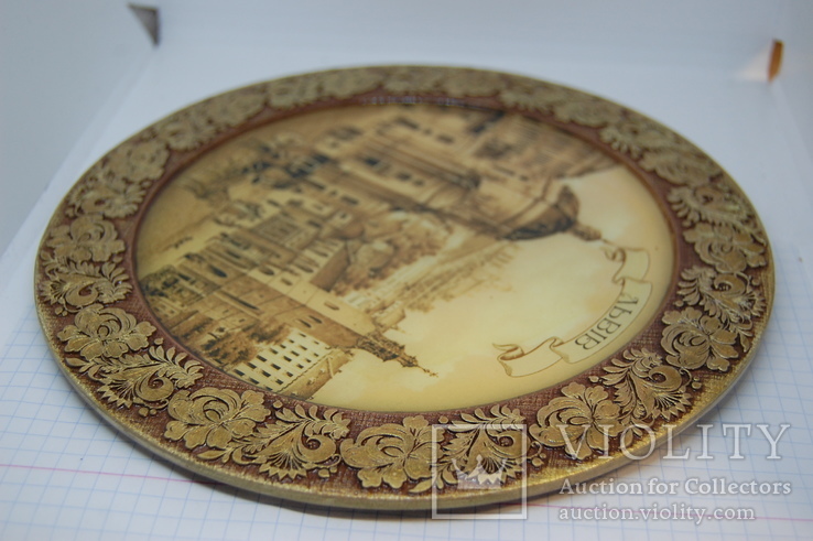Сувенирная тарелка Львов. 195мм, фото №7