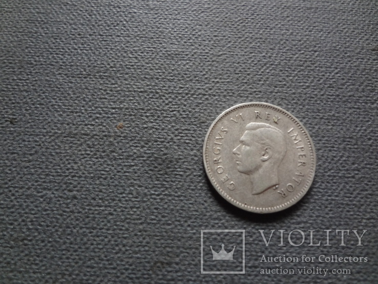 3 пенса 1946 Южная Африка серебро    (С.7.14)~, фото №5