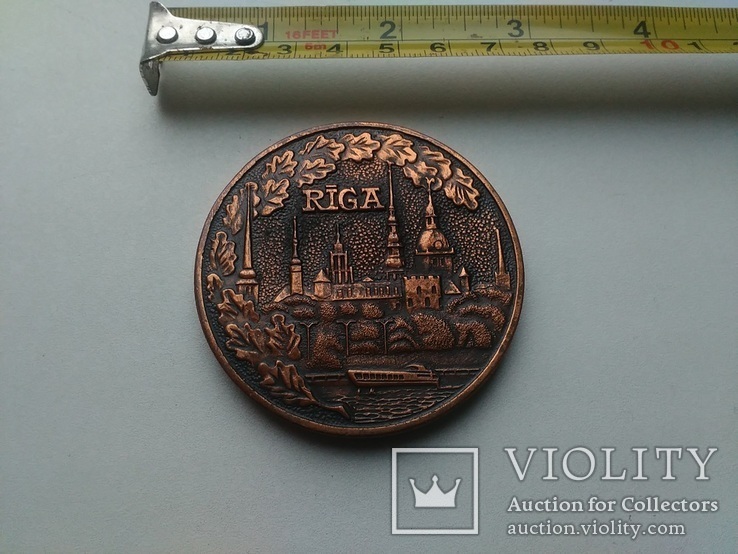 Памятная медаль туристическая Рига