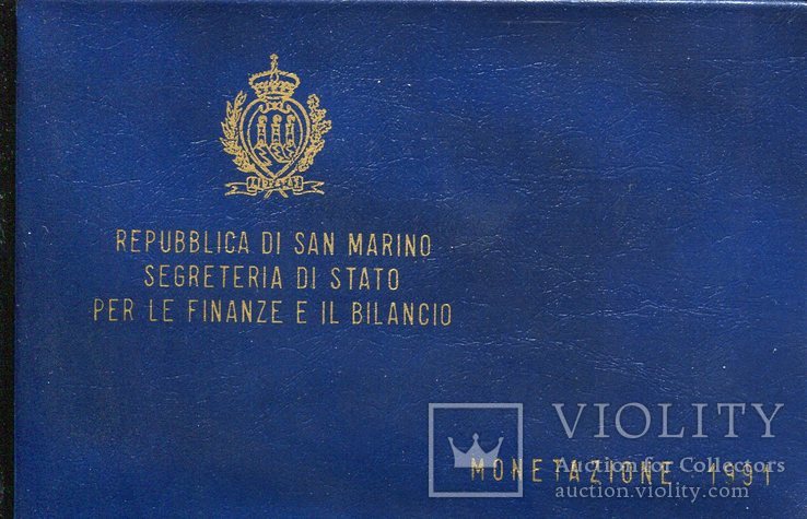 Сан Марино 1991 Официальный набор UNC буклет, фото №3