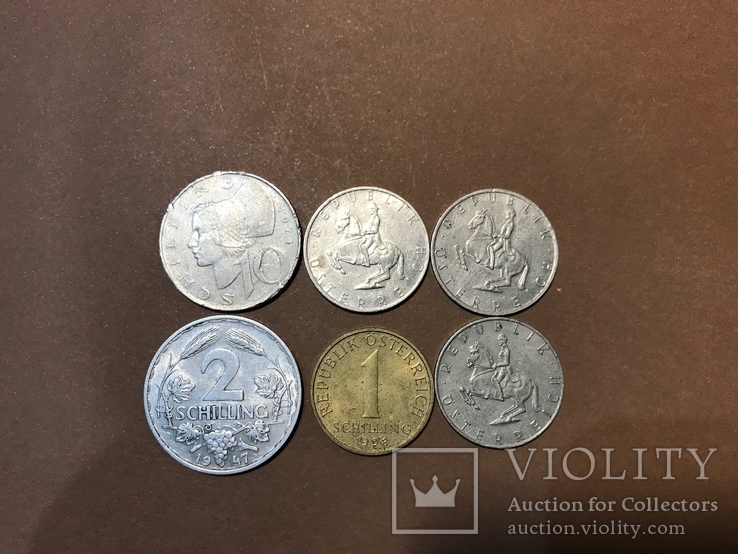 Монеты Австрии 6шт., фото №3