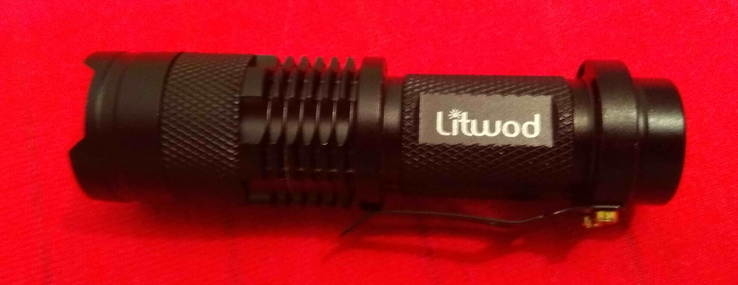 Фонарик портативный Litwood (CREE Q5 Waterproof LED ).Блиц., фото №9