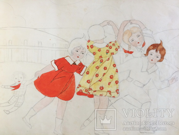 " Девочки Танцуют ". Работа с Альбома 1934 г.