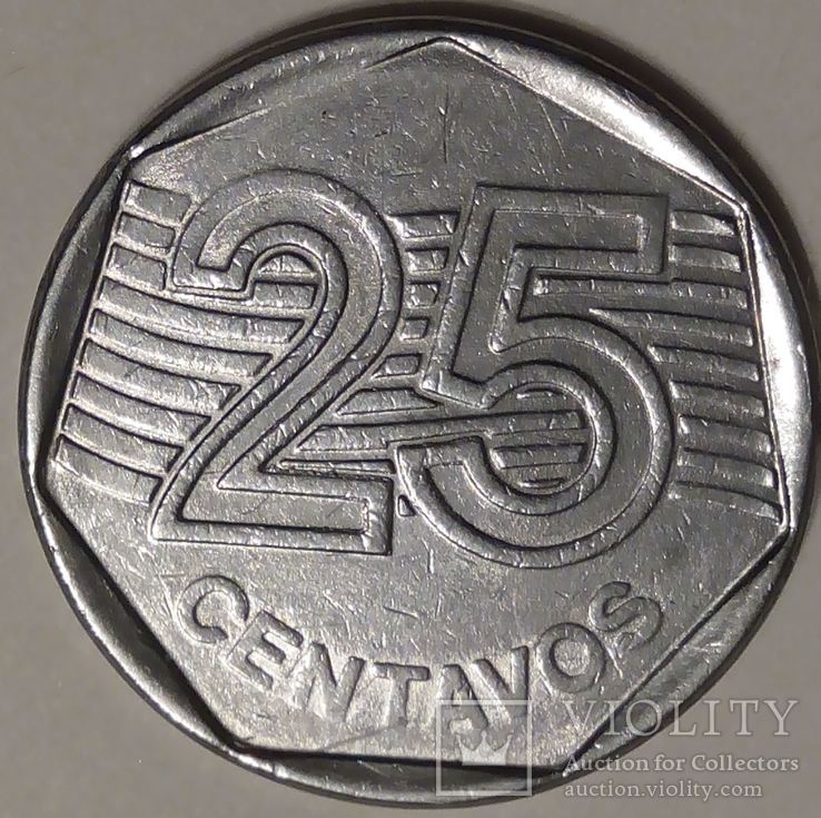 Бразилия 25 центавос 1995, фото №3