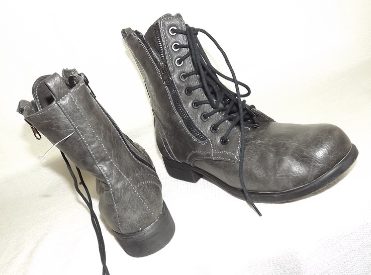 Ботинки 39 размер, эко кожа шнуровка CUBE, фото №7