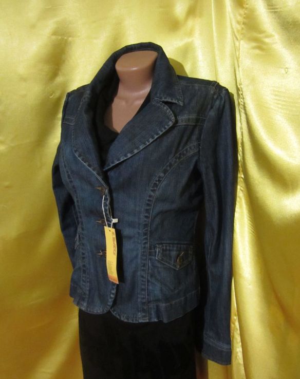 Женский джинсовый пиджак R.MARKS, размер L. Лот 402, фото №3
