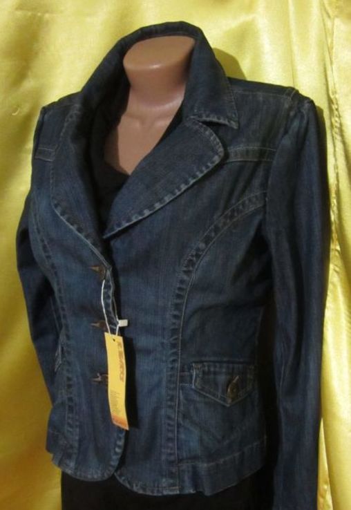 Женский джинсовый пиджак R.MARKS, размер L. Лот 402, фото №2