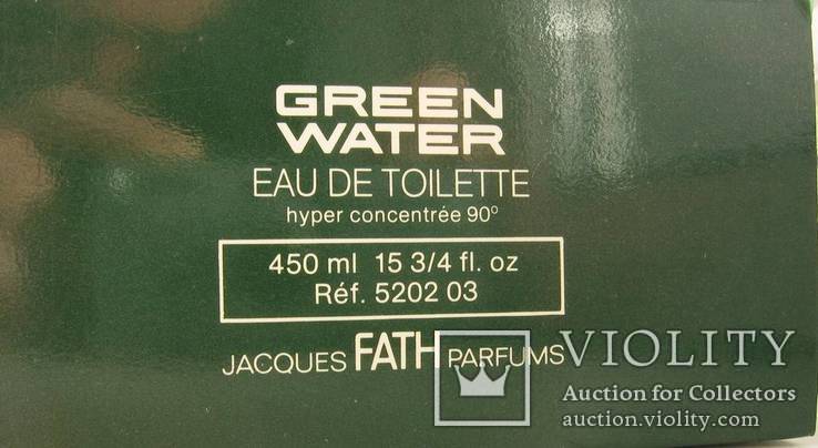 Green Water 450ml Paris туалетная вода 80е, фото №6