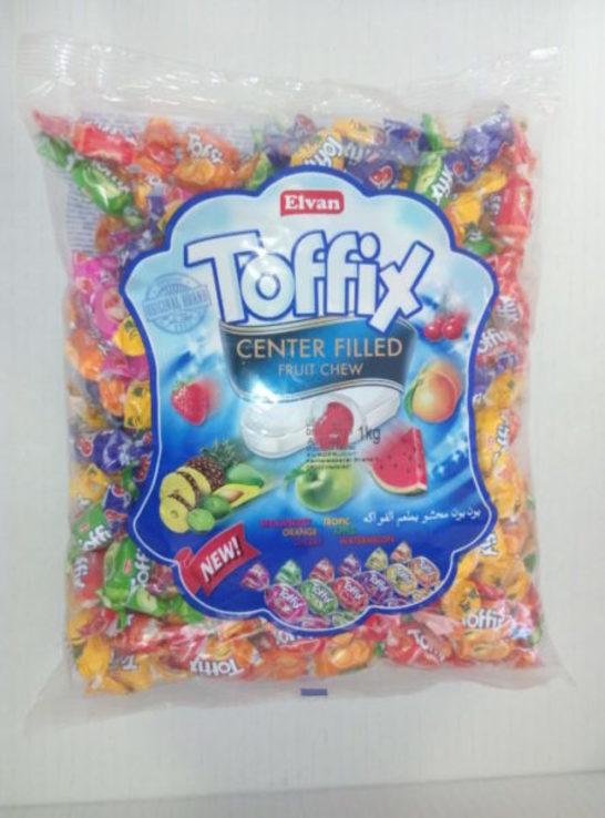 Toffix жевательные конфеты фруктовое ассорти 1 кг Турция