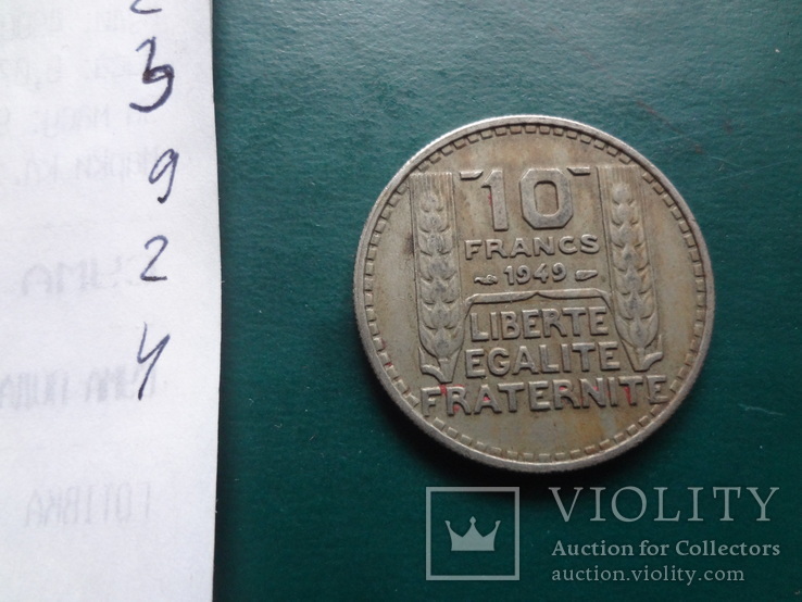 10  франков  1949  Франция    (9.2.4)~