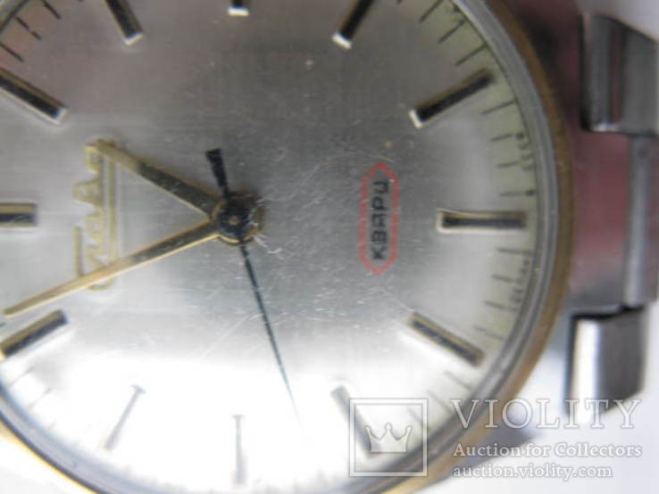 Часы Слава кварц с родным браслетом СССР, фото №4