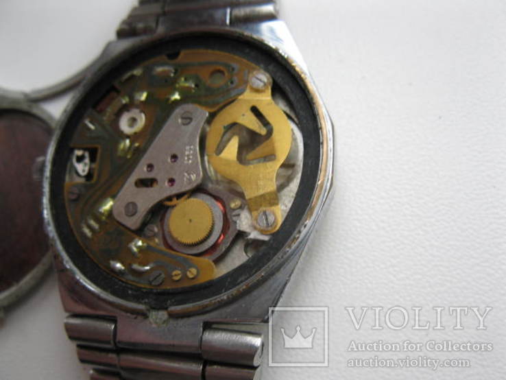 Часы Слава кварц с родным браслетом СССР, фото №9