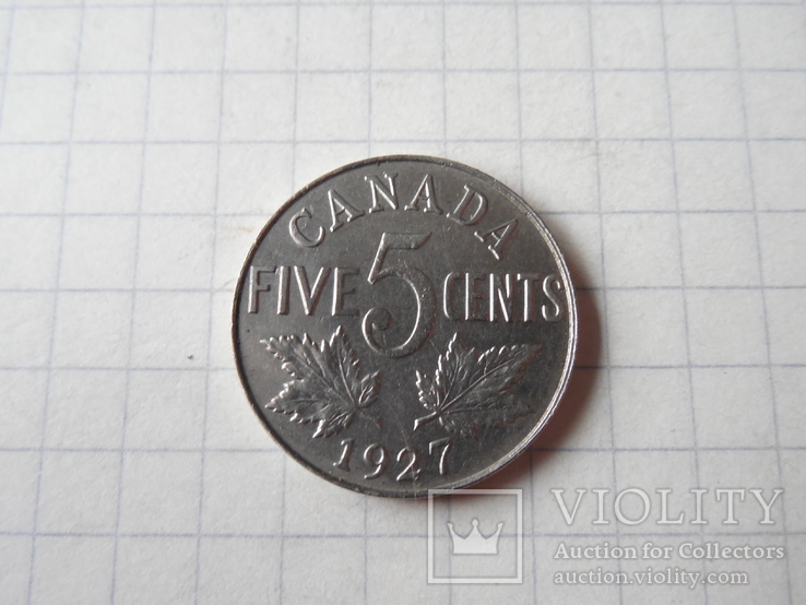 5 центов 1927г Канада