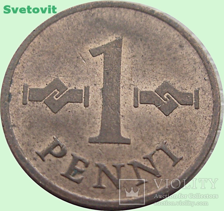 12.Финляндия 1 пенни, 1966 год