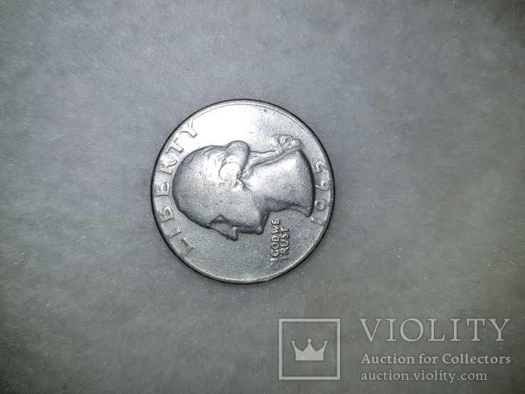 Liberty Quarter Dollar 1965, фото №2