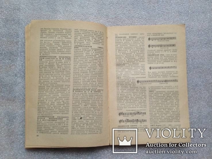 Ю.Булучевский. Краткий музыкальный словарь. 1977г. 216 с., фото №10