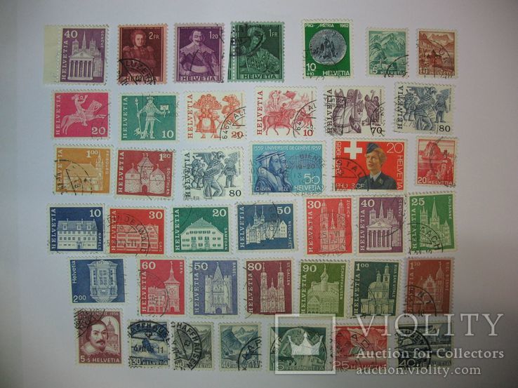Набор марок Швейцарии 78 штук, фото №4