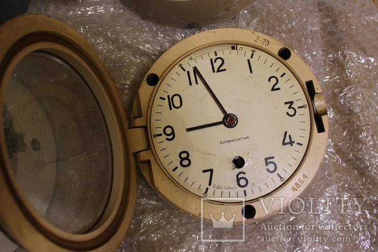 Корабельные Каютные часы СССР 6 штук, фото №12