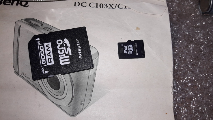 Цыфровой фотоаппарат BENQD C1035 в коробке акамуляторами, фото №10