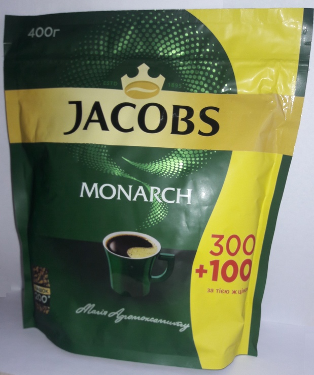 Кофе JACOBS Monarch, растворимый, 400g _ лот 2