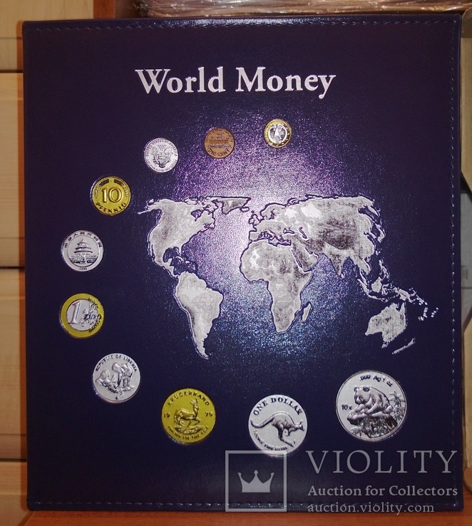 АЛЬБОМ на 152 монеты OPTIMA WorldMoney с тиснением, Leuchtturm, фото №3