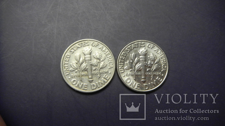 10 центів США 2008 (два різновиди) нечасті, фото №3