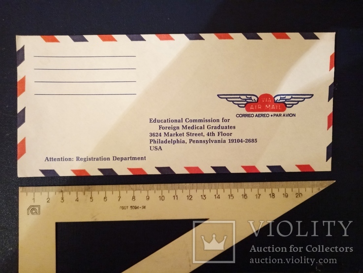 Конверт Air Mail USA, фото №4