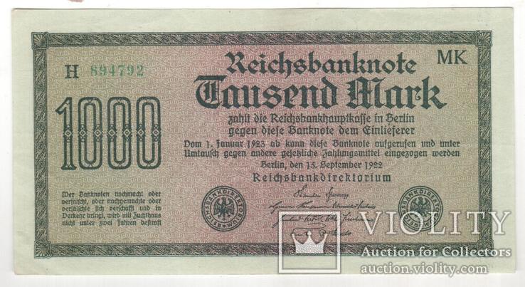 1000 марок, 1922